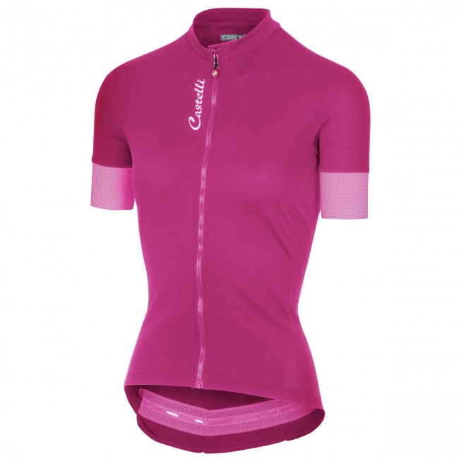 Castelli Anima 2-Pink Damen Fahrradbekleidung Radtrikot QMI2O