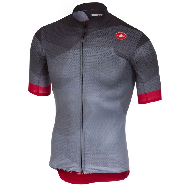 Castelli Flusso Antracite Fahrradbekleidung Radtrikot N8UDD