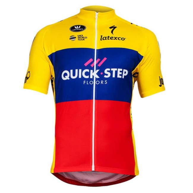 Quick Step Floors Ecuadorian Champion 2018 Fahrradbekleidung Radtrikot Y0JXX