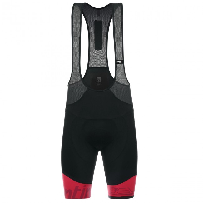 Santini Sleek 99 Rot Kurz Trägerhose QMIV5