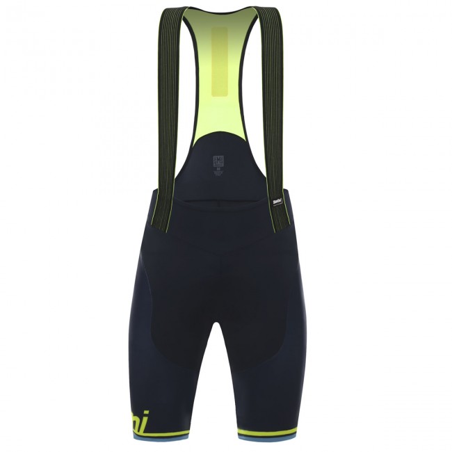 Santini Tono 2.0 gelb fluo Kurz Trägerhose VGKLR