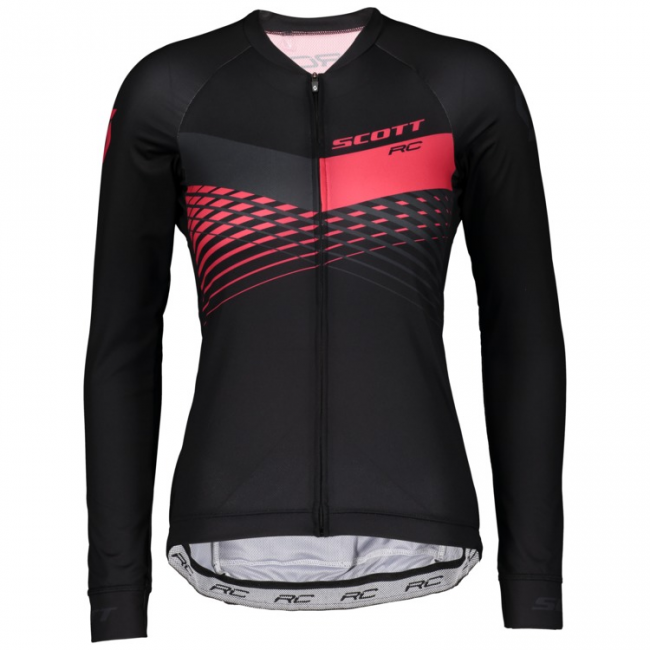 Scott RC PRO Damen Fahrradbekleidung Radtrikot Langarm black/azalea pink V7S4Q