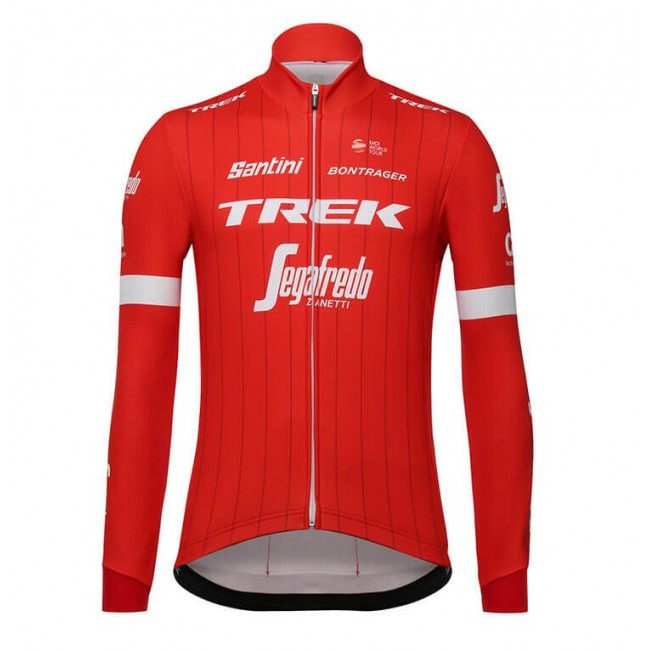 Trek Segafredo 2018 Rot Fahrradbekleidung Radtrikot Langarm TK7X8