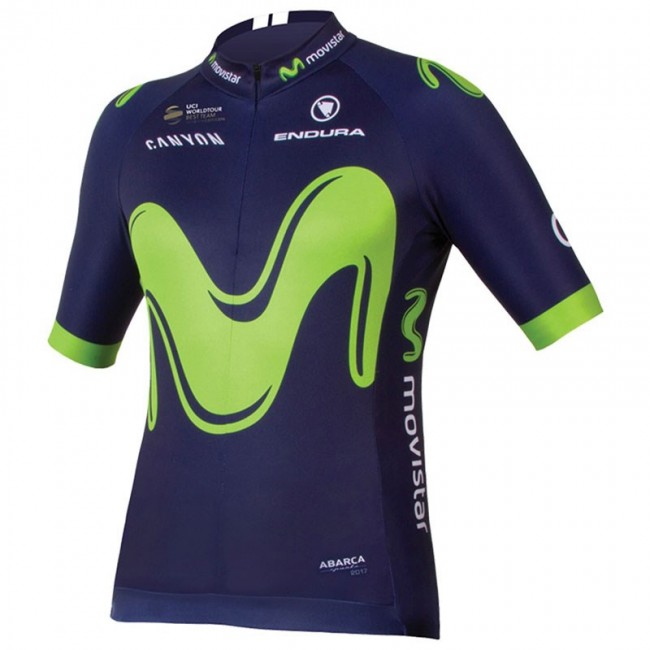 2017 Movistar Fahrradtrikot Radsport QSYIN