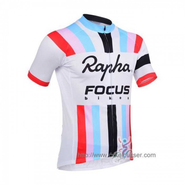 Teams Rapha Focus Fahrradtrikot Radsport weiß URPZ2