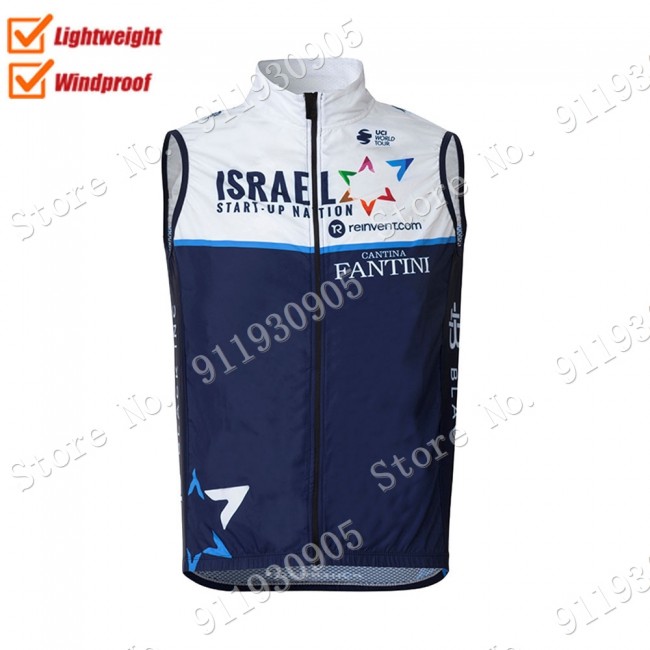 Weiß Israel Start Up Nation Giro d'Italia 2021 Cycling Vest Wind Vest 730 0rXbT