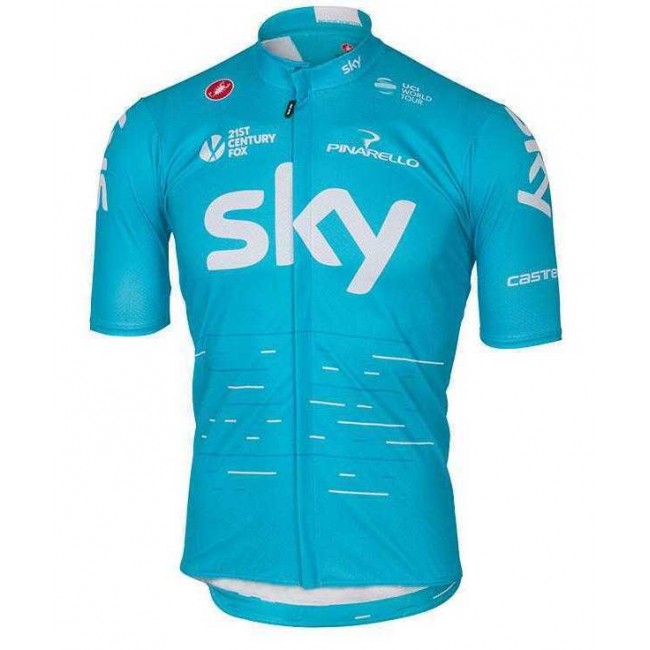 2017 Sky Fahrradtrikot Radsport blau VTB36