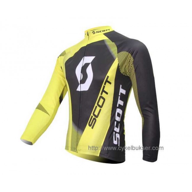 SCOTT RC Pro Fahrradbekleidung Radtrikot Langarmen grün Schwarz VLLGQ