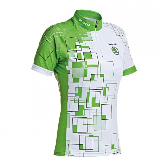 2016 SKODA Fahrradbekleidung Radtrikot grün Damen UOBCB