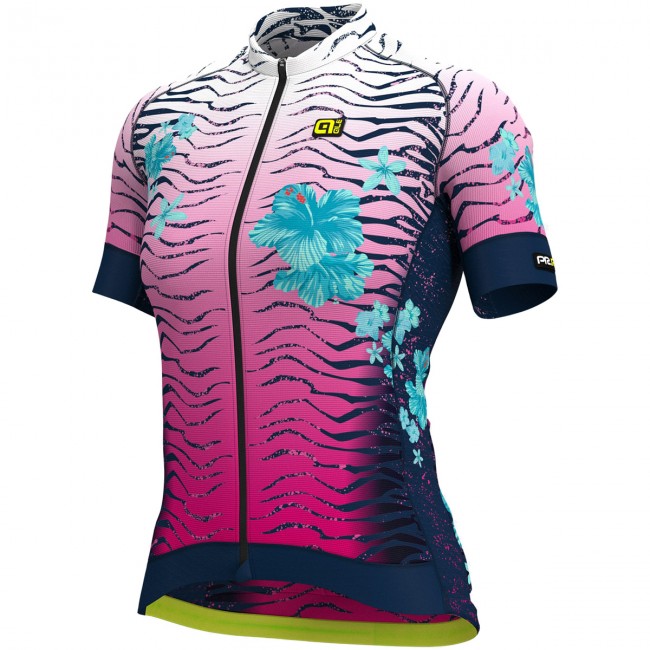 Damen Ale Graphics PRR Savana-roze blau Fahrradbekleidung Radtrikot NYX6E