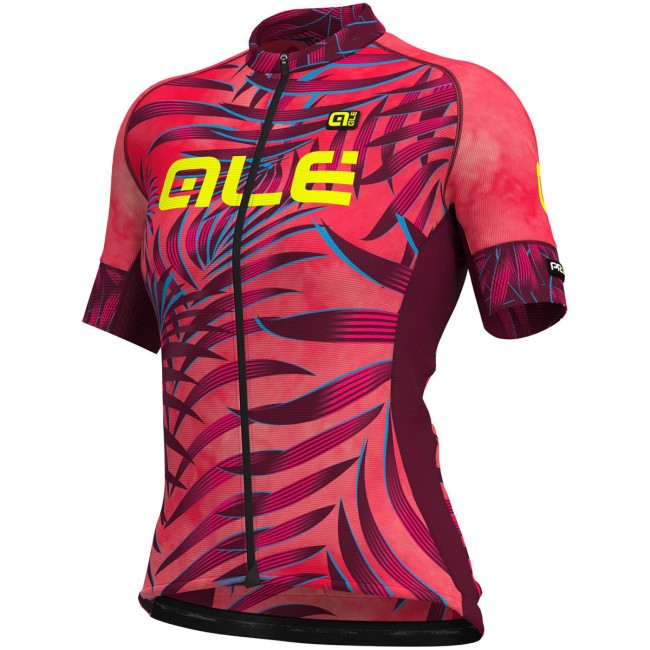 Damen Ale Graphics PRR Sunset-roze bordeaux Fahrradbekleidung Radtrikot SNSHX