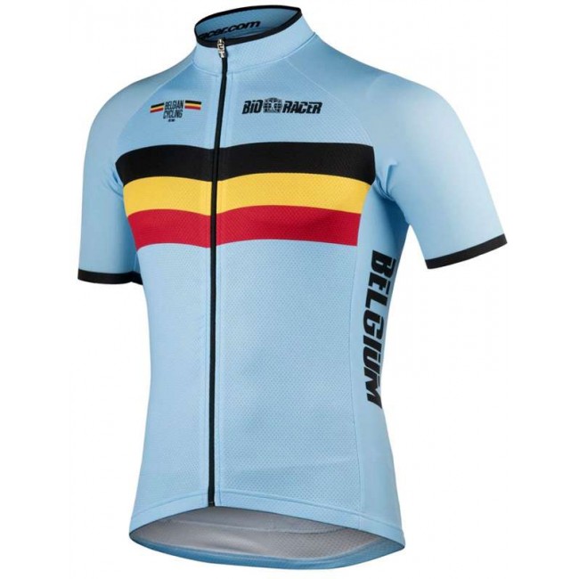 BELGIEN 2020 Radtrikot kurzarm langer RV-BioRacer Radsport-National-Team