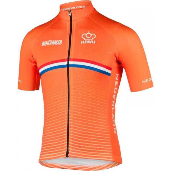 NIEDERLANDE 2020 Radtrikot kurzarm langer RV-BioRacer Radsport-National-Team