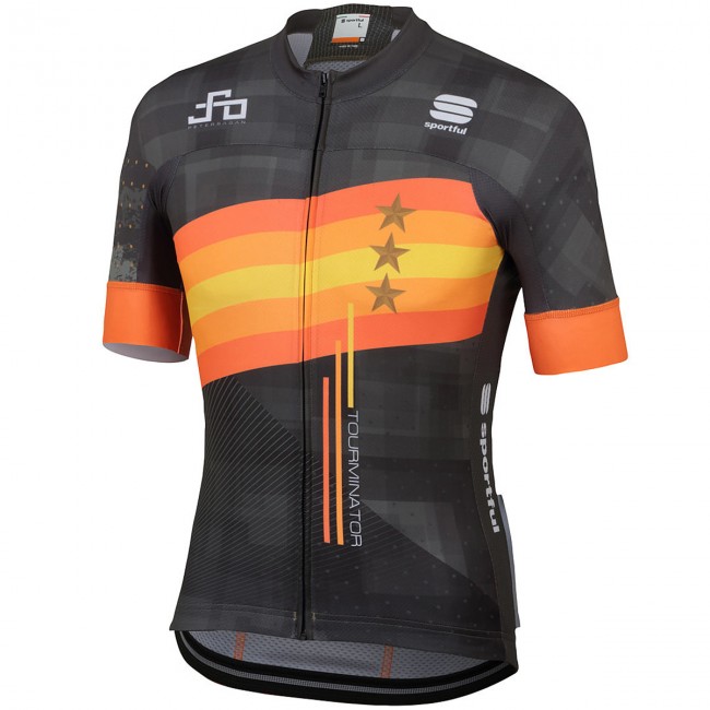 Team Sagan Stars 2019 black Fahrradbekleidung Radtrikot YH263