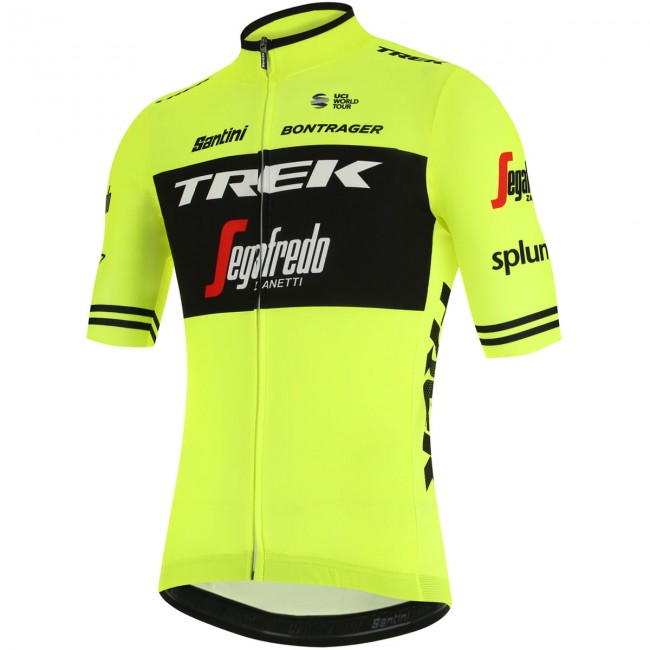 Trek Segafredo 2019 training Fluo gelb Fahrradbekleidung Radtrikot TDXAT