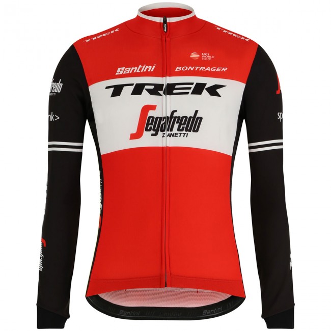 Trek Segafredo 2019 Rot Fahrradbekleidung Radtrikot Langarm UOLAG