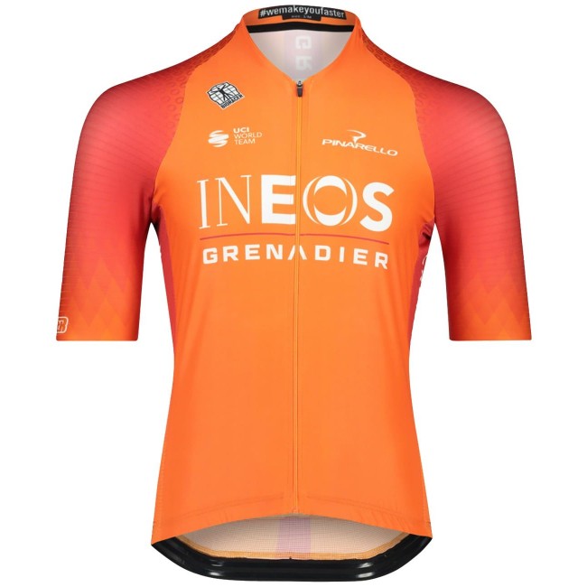 INEOS GRENADIERS 2022 training edition ICON Radtrikot kurzarm(langer RV)-Radsport-Profi-Team