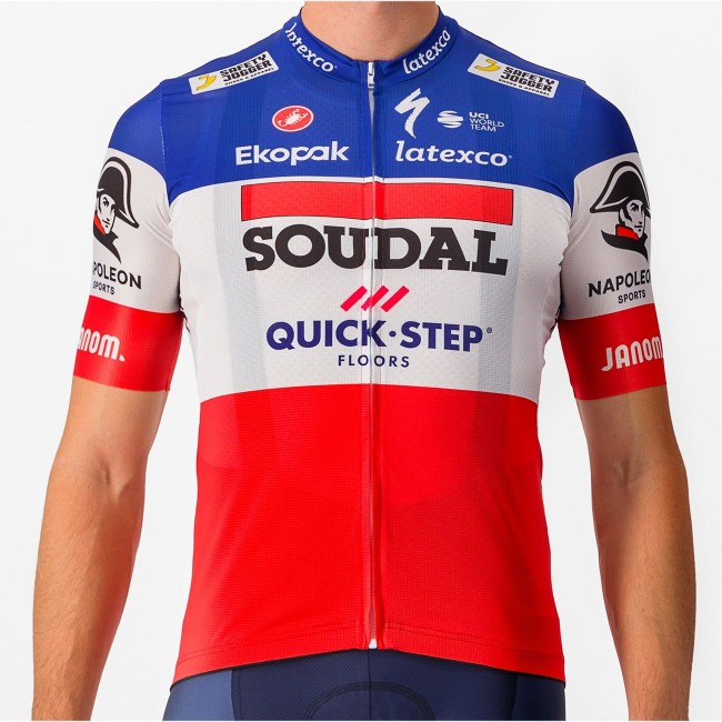 Soudal Quick-Step französischer Meister 2023 Competizione Radtrikot kurzarm-Radsport-Profi-Team