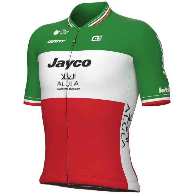 Team Jayco AlUla Italienischer Meister 2023 Radtrikot kurzarm-ALE Radsport-Profi-Team