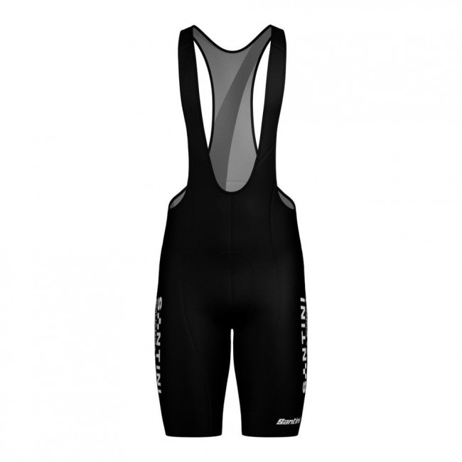 Bekleidung Herren Santini Squadra Corse 2025 tragerhose-Schwarz